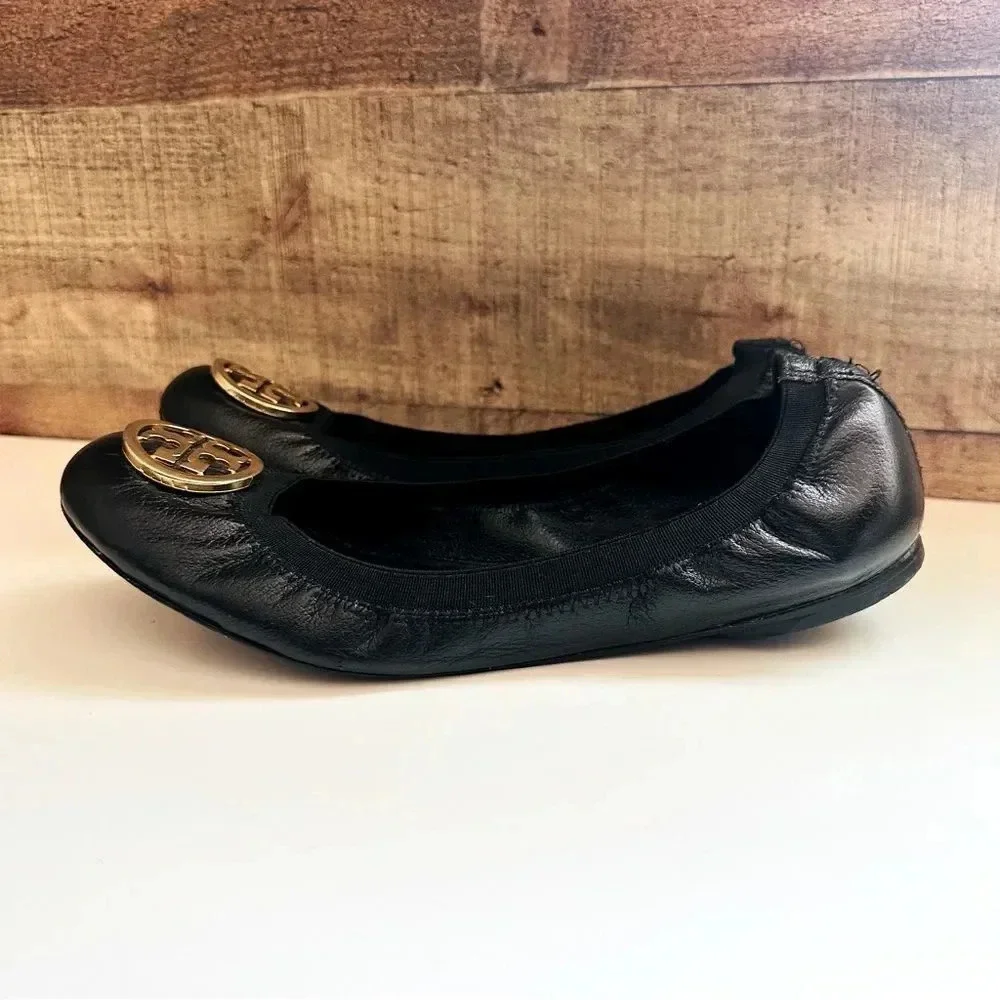 Tory Burch Caroline Leather Ballet Flats